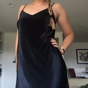 Black Ribbed Minidress
